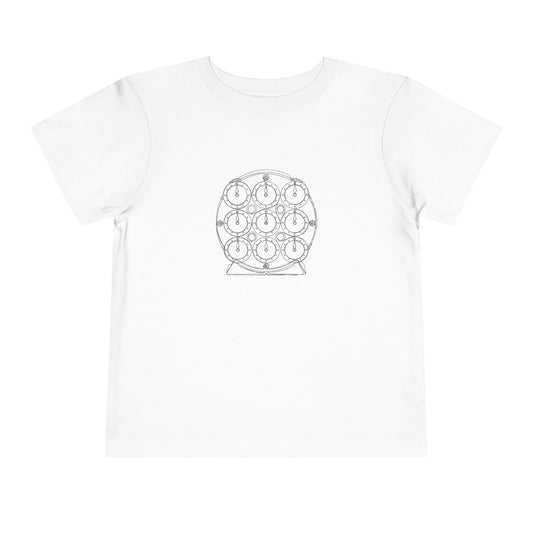Clock Doodle  - Rubik's Cube Art Toddler Short Sleeve T-Shirt