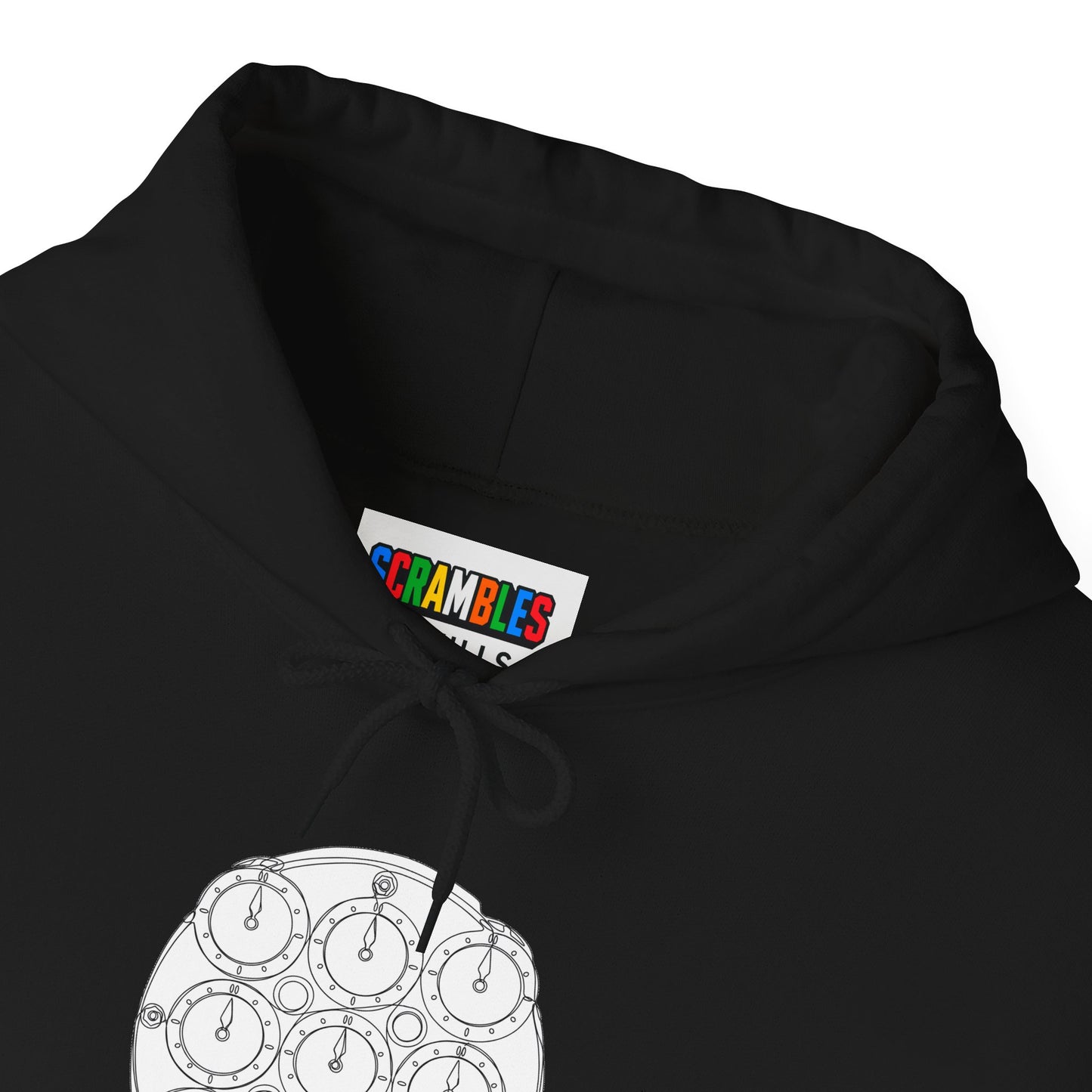 Clock Doodle Unisex Heavy Blend™ Hooded Sweatshirt