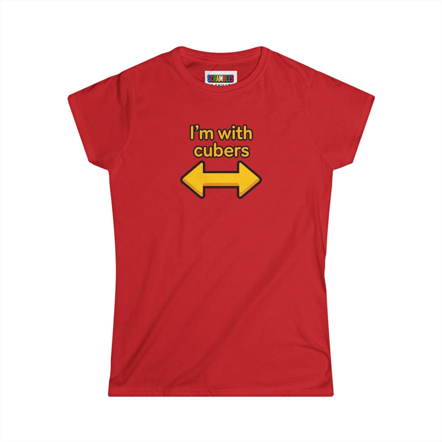 I'm With Cubers - Cubing Women's Softstyle T-Shirt