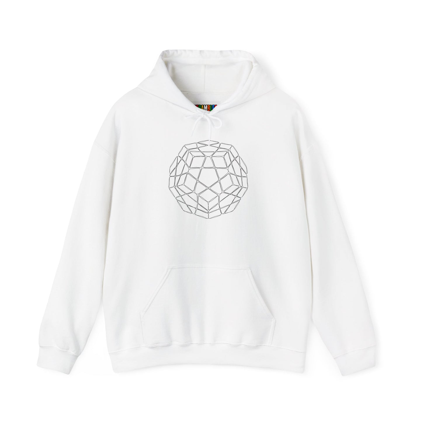 Megaminx Doodle - Rubik's Cube Art Unisex Heavy Blend™ Hooded Sweatshirt