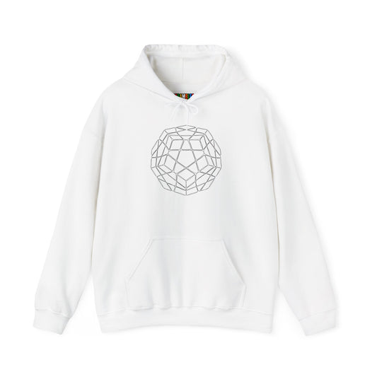 Megaminx Doodle - Rubik's Cube Art Unisex Heavy Blend™ Hooded Sweatshirt