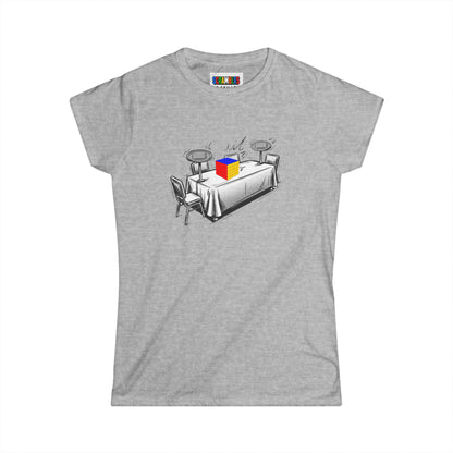 5x5 Comp Day  - Rubik's Cube Art Women's Softstyle T-Shirt