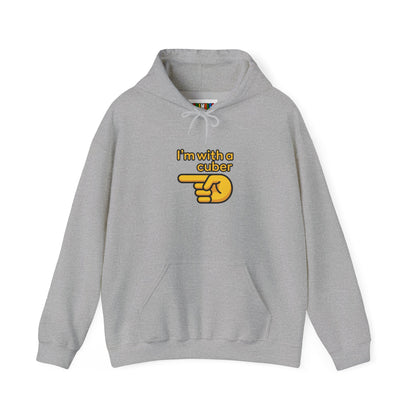 I'm With A Cuber Unisex Heavy Blend™ Hooded Sweatshirt