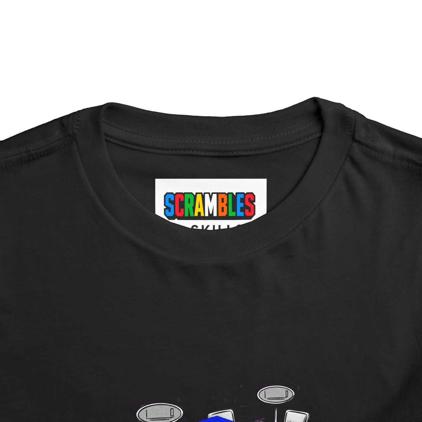 3x3 Blind Comp Day - Rubik's Cube Art  Toddler Short Sleeve T-Shirt