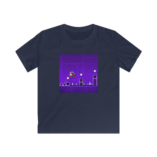 ⚡ Express - Cube Madness - Rubik's Cube Art Kids Softstyle Tee