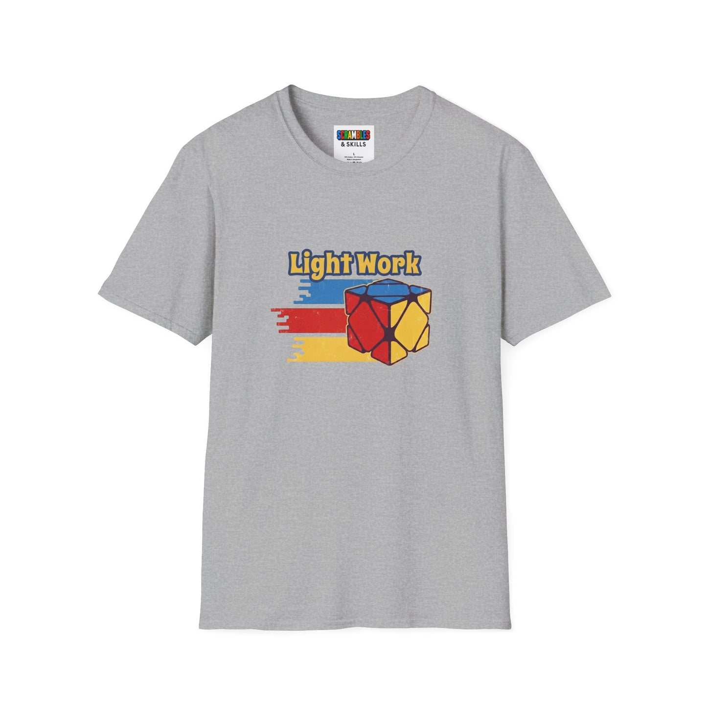 ⚡ Express - Skewb Light Work Rubiks Cube Art Unisex Graphic Softstyle T-Shirt