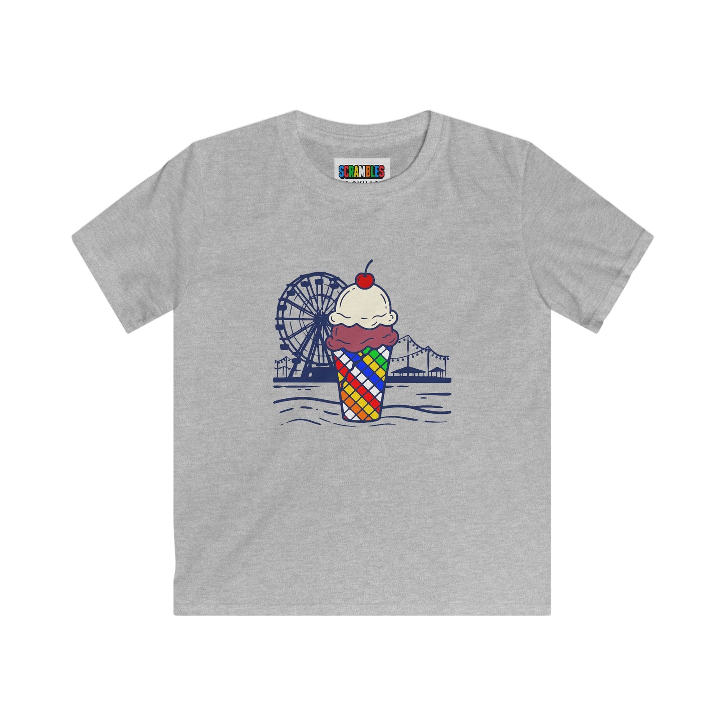 Rubik's Cube Shirt - Sweet Solves Kids Softstyle Tee| Fun Cubing Tee