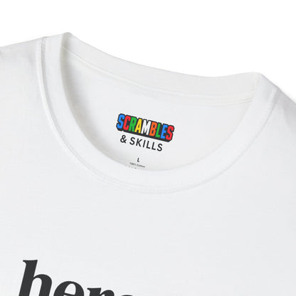 Here For The Solve - Rubik's Cube Art Unisex Graphic Softstyle T-Shirt