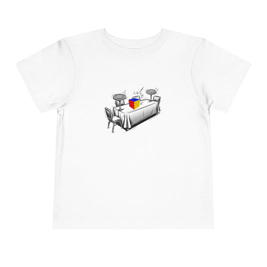 4x4 Comp Day - Rubik's Cube Art  Toddler Short Sleeve T-Shirt