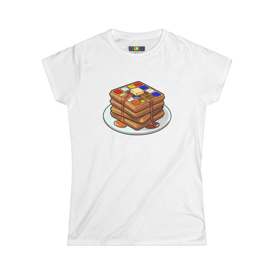 4x4 Waffles - Rubiks Cube  Women's Softstyle T-Shirt