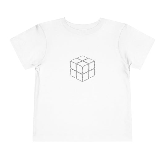 2x2 Doodle  - Rubik's Cube Art Toddler Short Sleeve T-Shirt