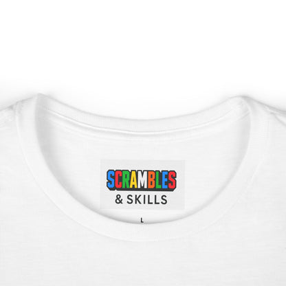 6x6 Doodle - Rubik's Cube Art  Women's Softstyle T-Shirt