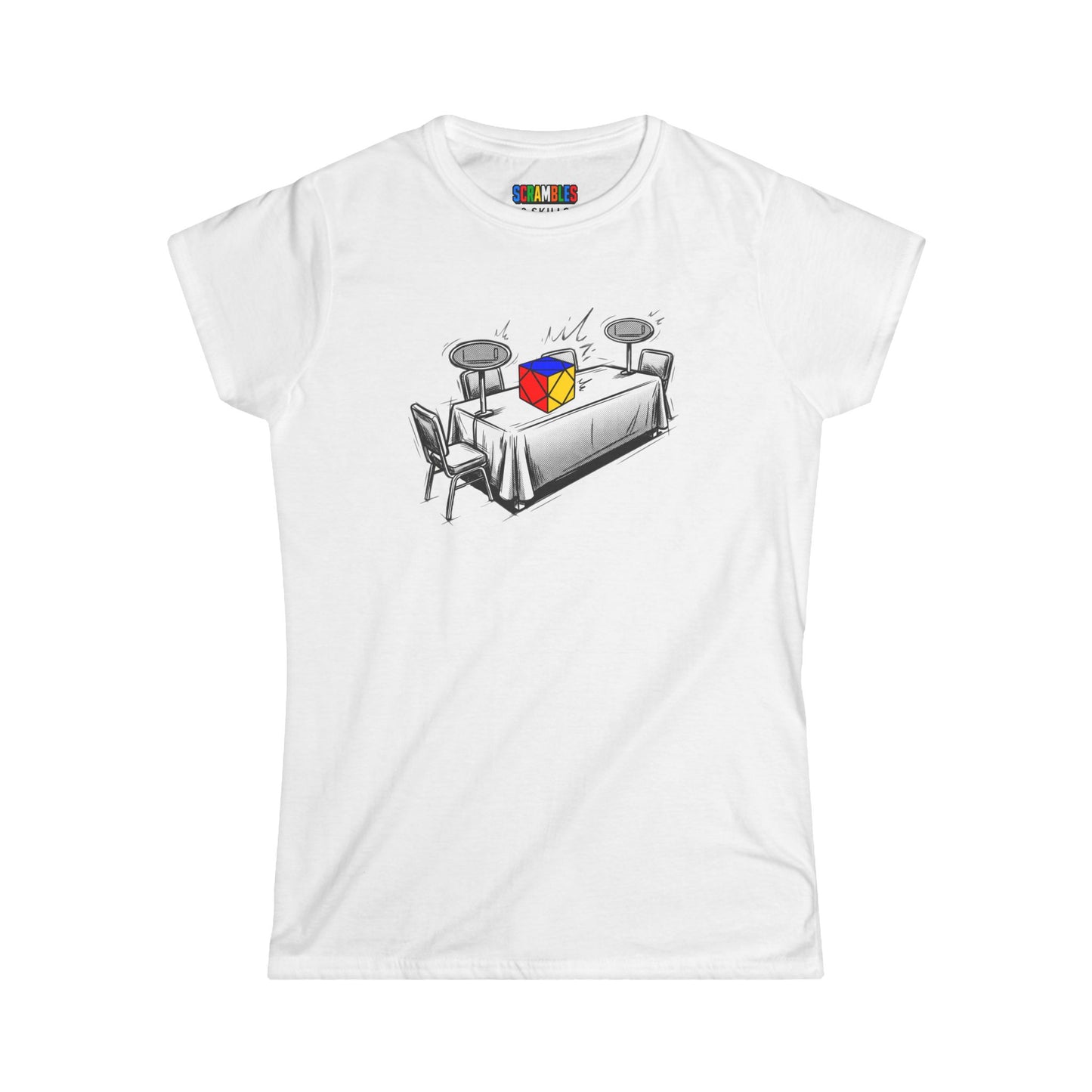 Skewb Comp Day - Rubik's Cube Art  Women's Softstyle T-Shirt