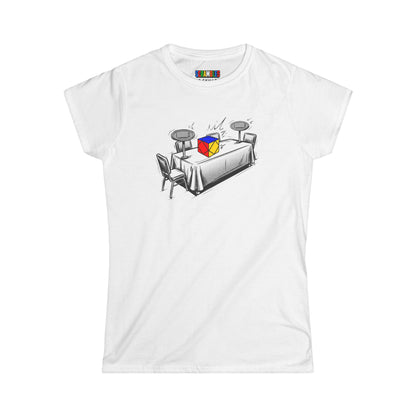 Skewb Comp Day - Rubik's Cube Art  Women's Softstyle T-Shirt