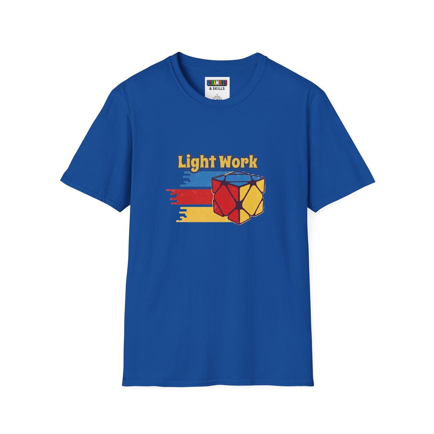 ⚡ Express - Skewb Light Work Rubiks Cube Art Unisex Graphic Softstyle T-Shirt