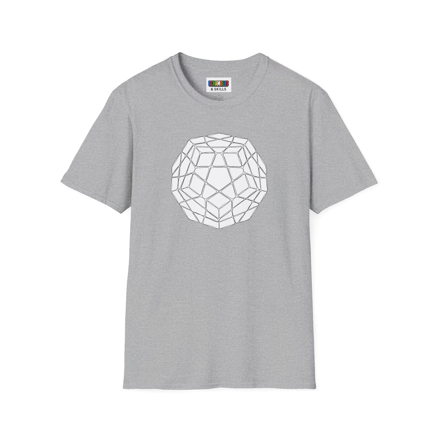 Megaminx Doodle - Rubik's Cube Art Unisex Graphic Softstyle T-Shirt