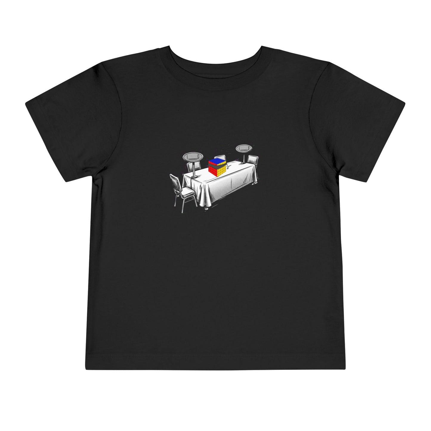 5x5 Blind Comp Day - Rubik's Cube Art  Toddler Short Sleeve T-Shirt