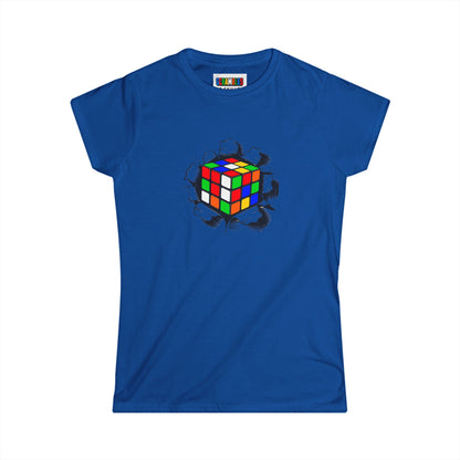 Crashing Out - Rubiks Cube Women's Softstyle T-Shirt