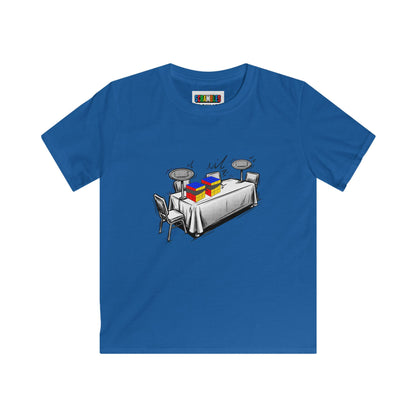 3x3 Multi Blind Comp Day - Rubik's Cube Art  Kids Softstyle Tee