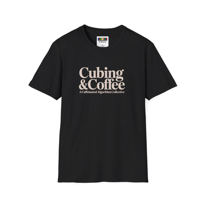⚡ Express - Coffee & Cubing Unisex Rubik's Cube Art Graphic Softstyle T-Shirt