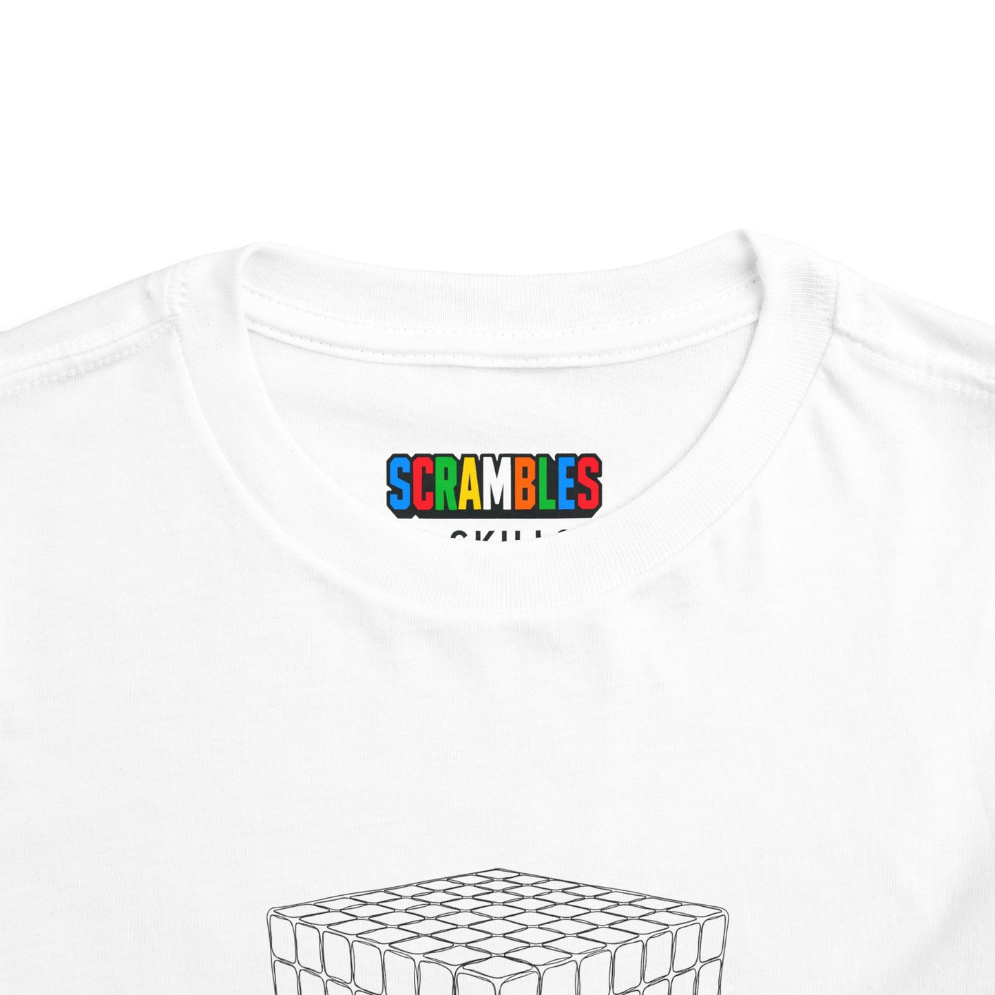 7x7 Doodle  - Rubik's Cube Art Toddler Short Sleeve T-Shirt