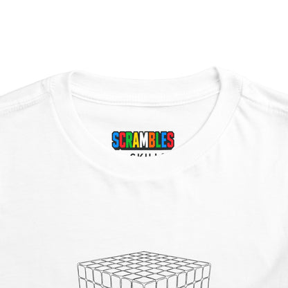 7x7 Doodle  - Rubik's Cube Art Toddler Short Sleeve T-Shirt