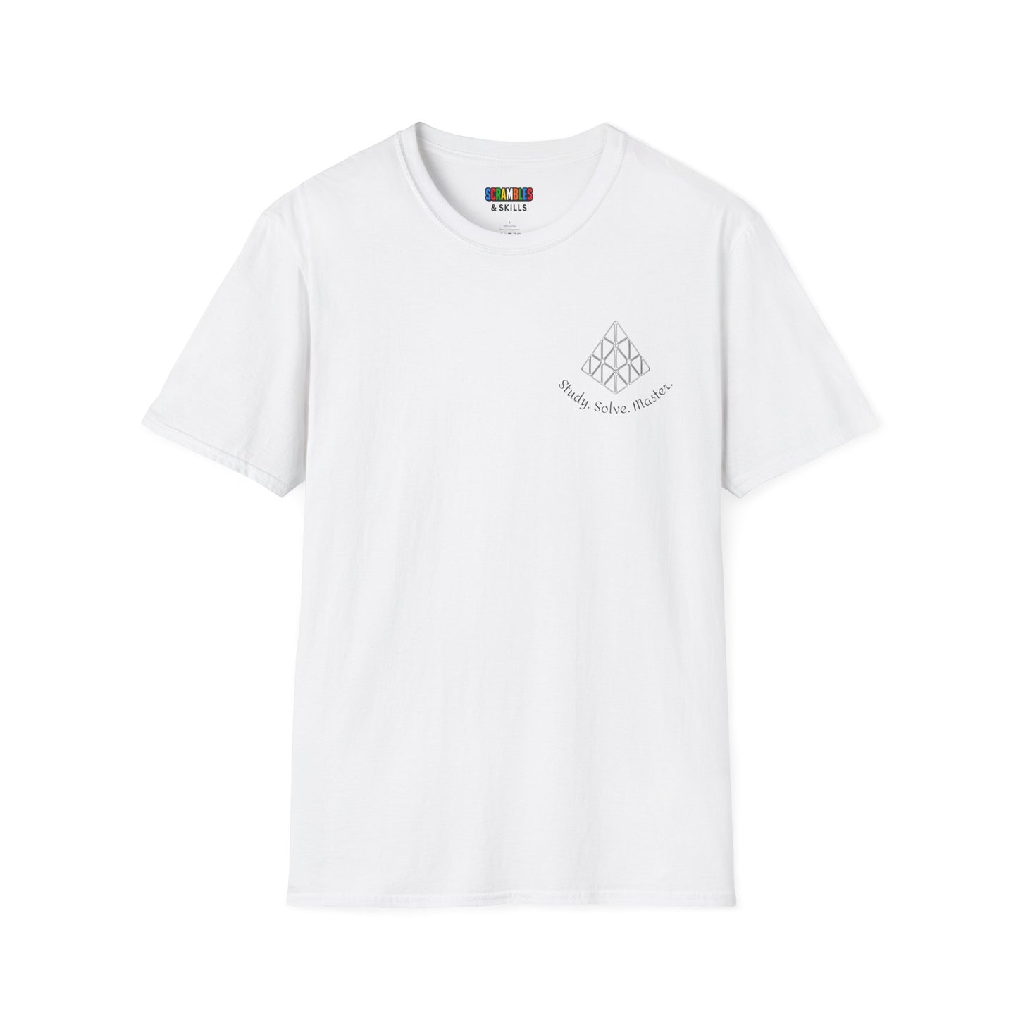 Pyraminx Doodle (Subtle) Unisex Graphic Softstyle T-Shirt