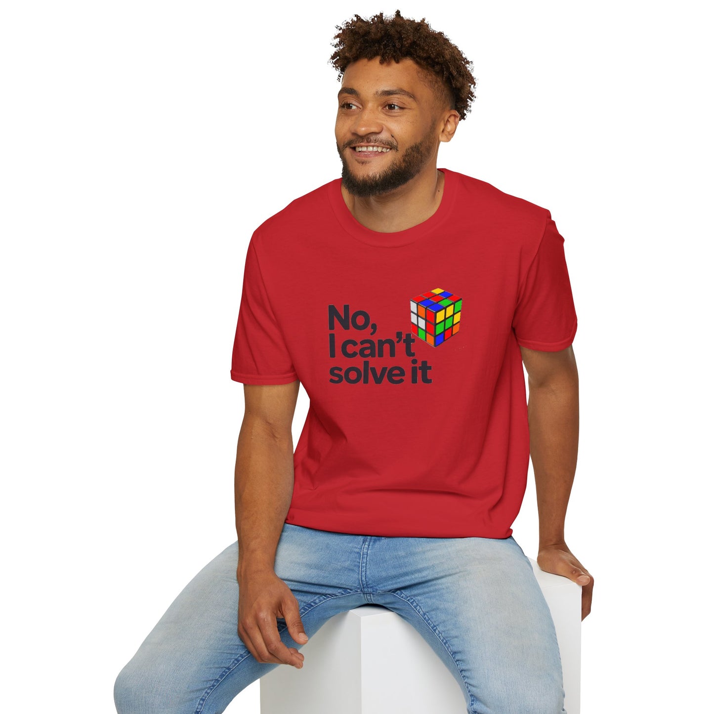 No, I Can't Solve It Unisex Graphic Softstyle T-Shirt