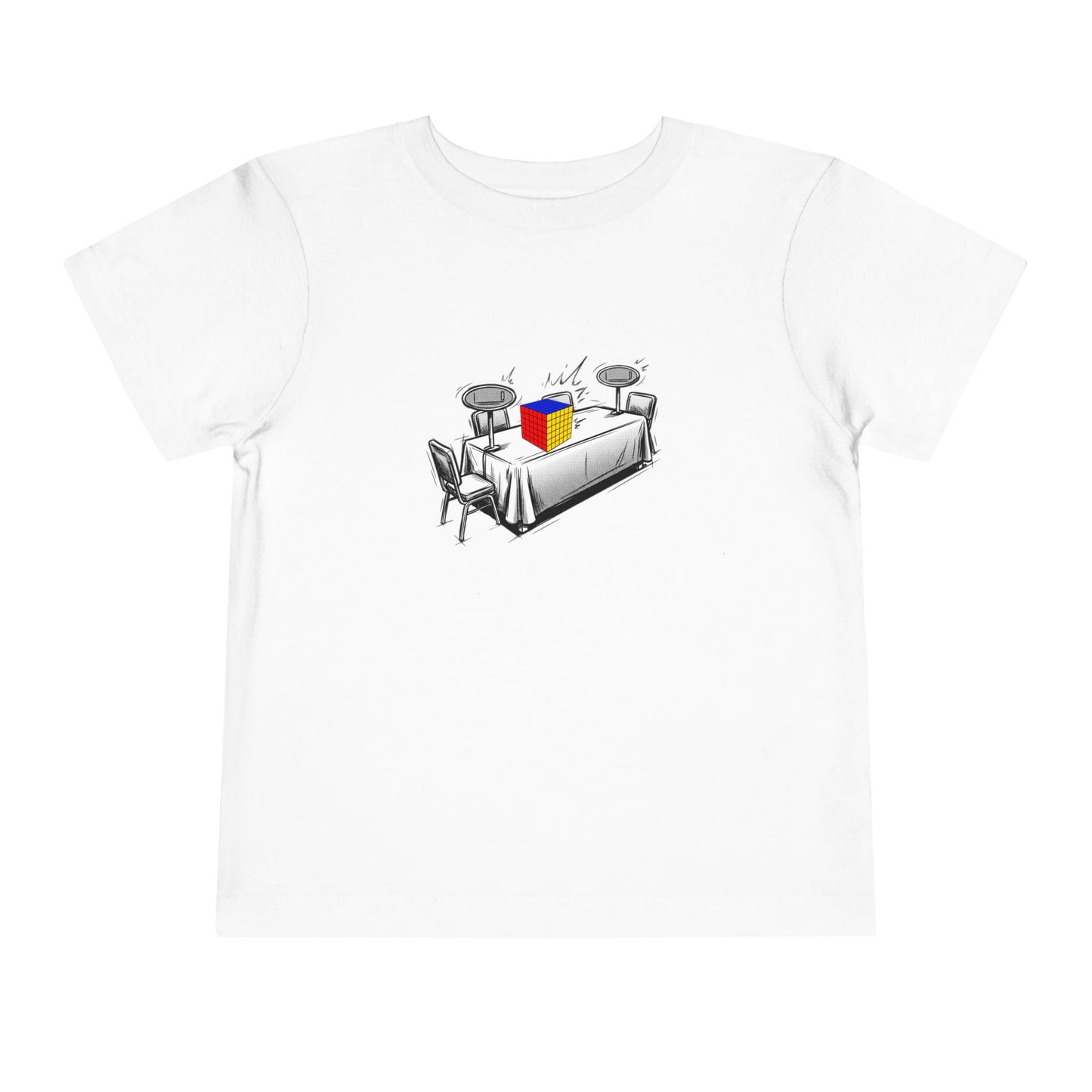 6x6 Comp Day - Rubik's Cube Art  Toddler Short Sleeve T-Shirt