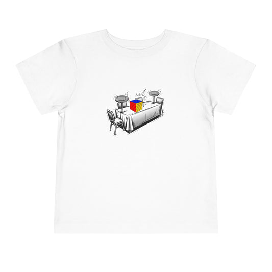 6x6 Comp Day - Rubik's Cube Art  Toddler Short Sleeve T-Shirt