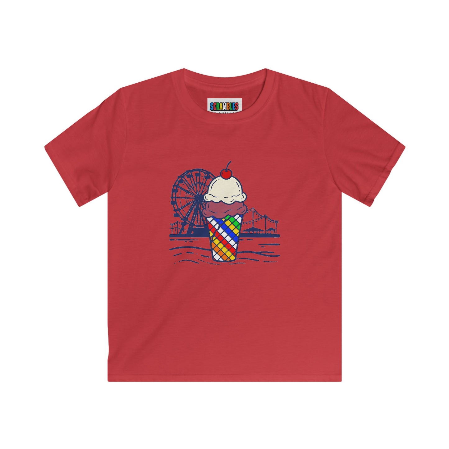 Rubik's Cube Shirt - Sweet Solves Kids Softstyle Tee| Fun Cubing Tee