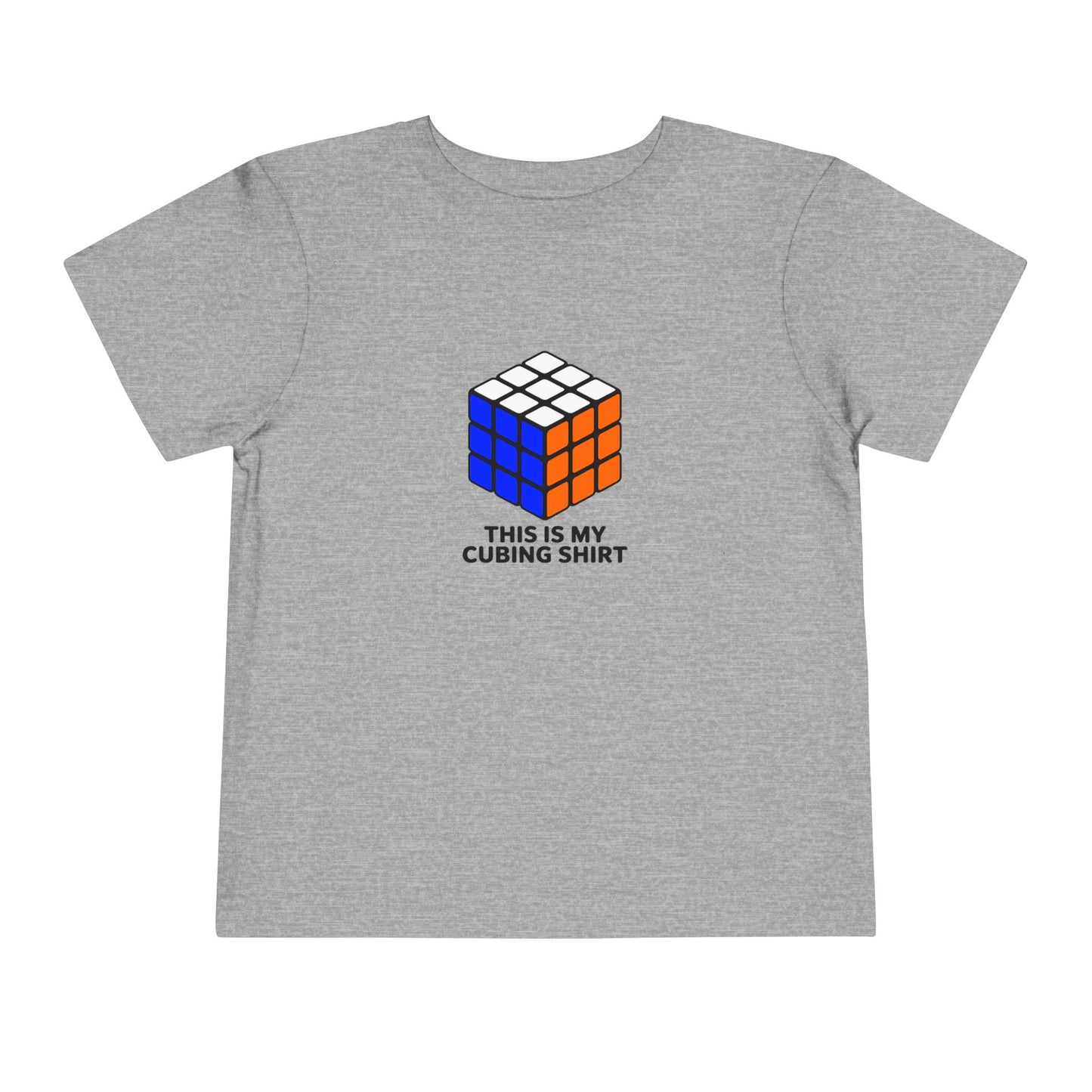 This Is My Cubing Shirt  - Rubik's Cube Art Toddler Short Sleeve T-Shirt