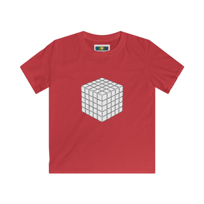 5x5 Doodle  - Rubik's Cube Art Kids Softstyle Tee