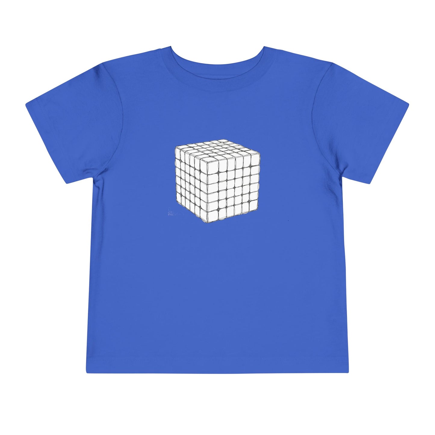 6x6 Doodle - Rubik's Cube Art  Toddler Short Sleeve T-Shirt