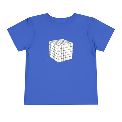 6x6 Doodle - Rubik's Cube Art  Toddler Short Sleeve T-Shirt