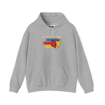 Skewb Done Rubiks Cube Art Unisex Heavy Blend™ Hooded Sweatshirt