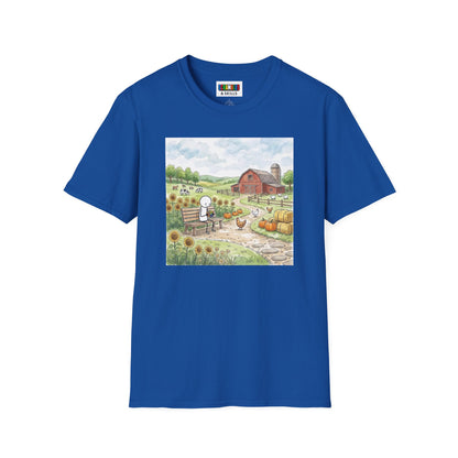 Farm Watercolor Unisex Graphic Softstyle T-Shirt