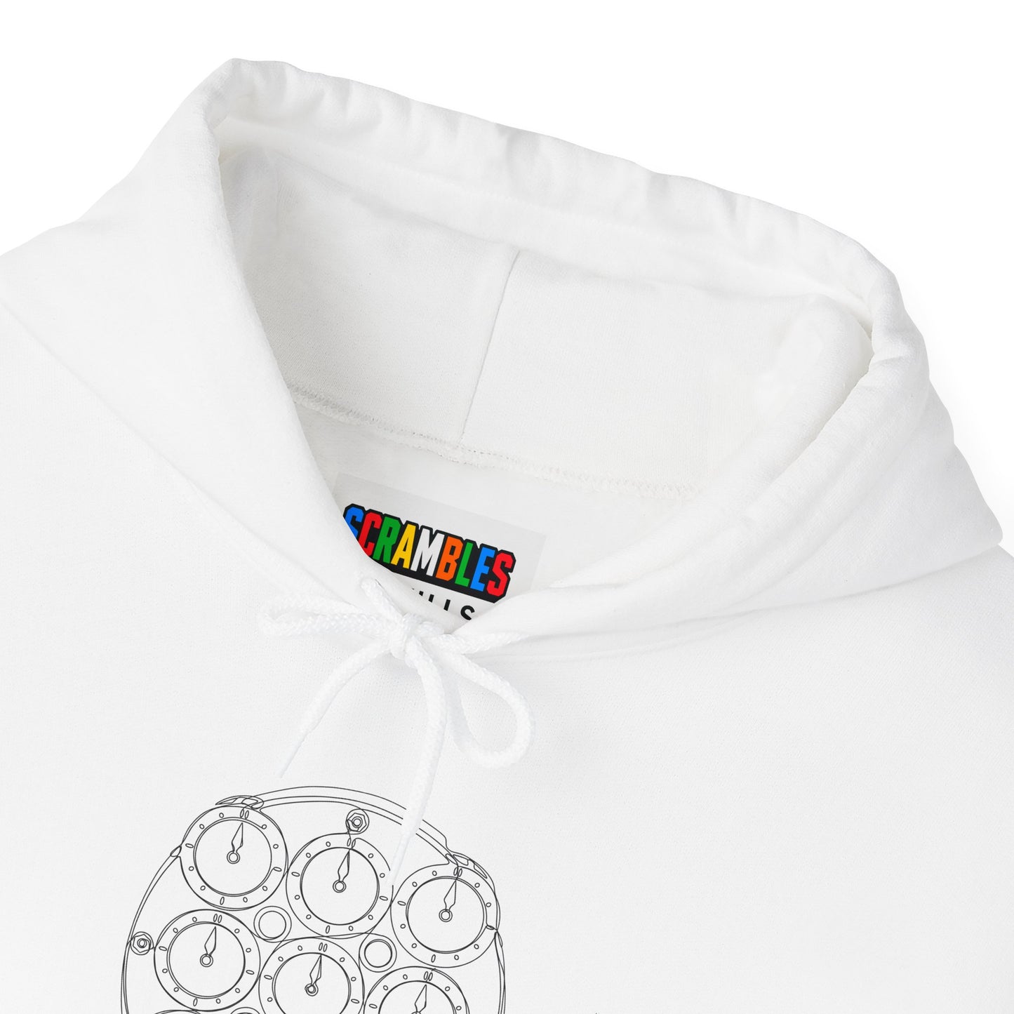 Clock Doodle Unisex Heavy Blend™ Hooded Sweatshirt
