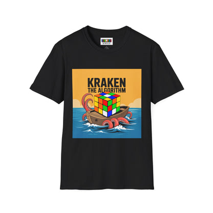 Kraken The Algorithim - Rubiks Cube Unisex Graphic Softstyle T-Shirt