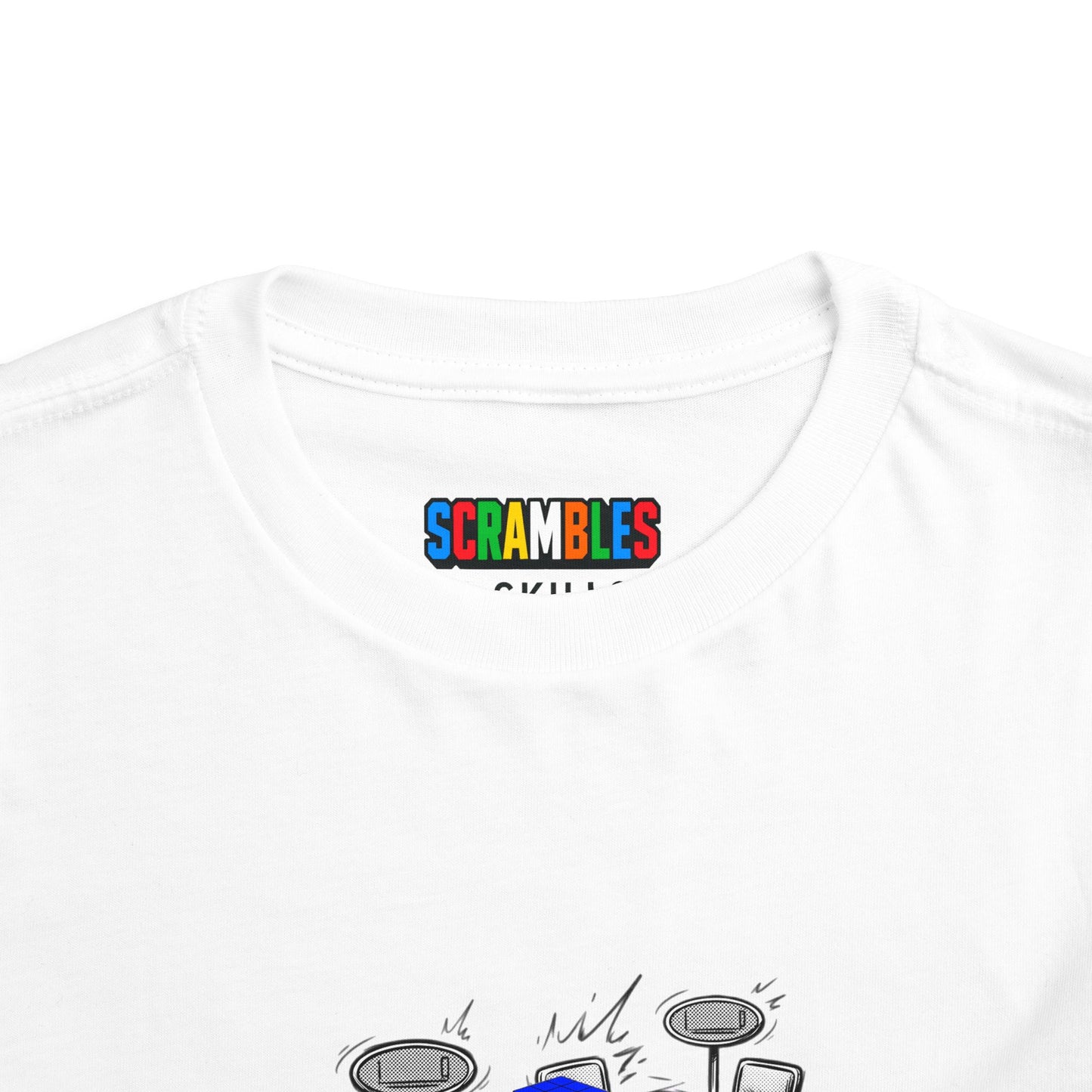 3x3 Blind Comp Day - Rubik's Cube Art  Toddler Short Sleeve T-Shirt