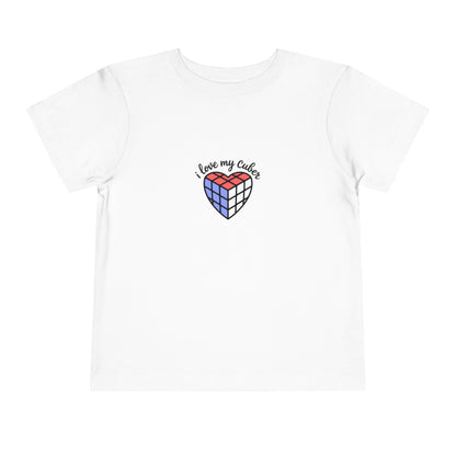 I Love My Cuber - Rubik's Cube Art  Toddler Short Sleeve T-Shirt