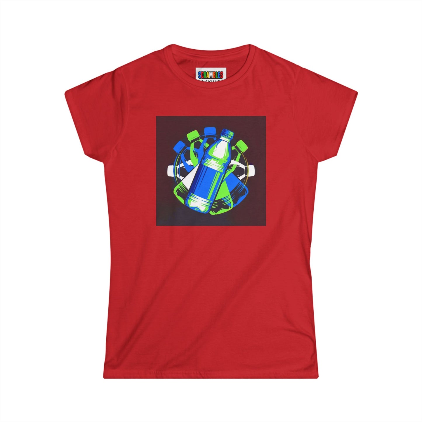 Neon Flip - Trick sShot Art  Women's Softstyle T-Shirt