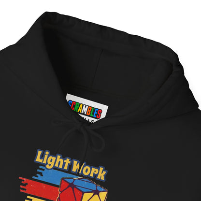 Skewb Light Work Rubiks Cube Art Unisex Heavy Blend™ Hooded Sweatshirt