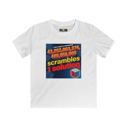 One Solution - Rubik's Cube Art  Kids Softstyle Tee