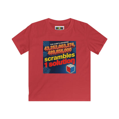 One Solution - Rubik's Cube Art  Kids Softstyle Tee