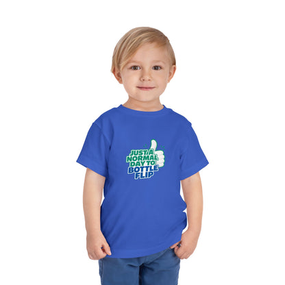 Just a Normal Day to Bottle Flip Toddler Short Sleeve T-Shirt