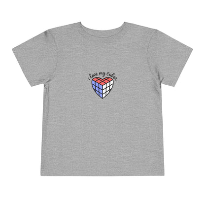 I Love My Cuber - Rubik's Cube Art  Toddler Short Sleeve T-Shirt