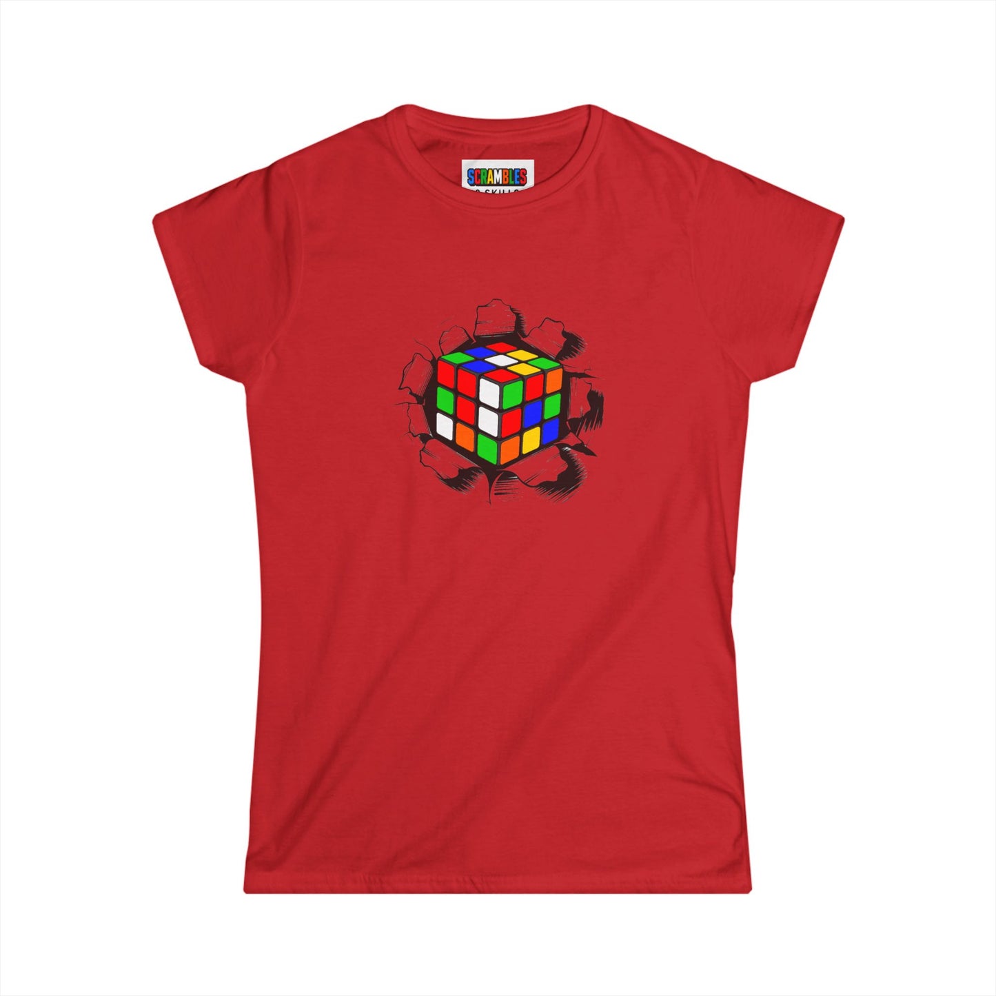 Crashing Out - Rubiks Cube Women's Softstyle T-Shirt
