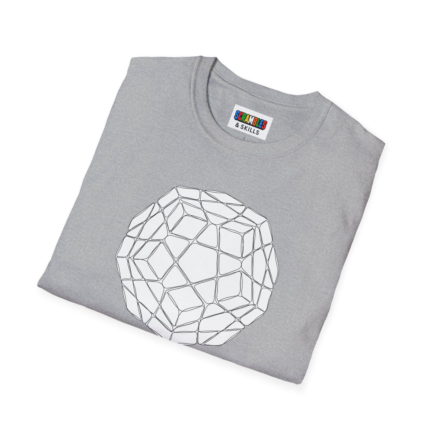 Megaminx Doodle - Rubik's Cube Art Unisex Graphic Softstyle T-Shirt