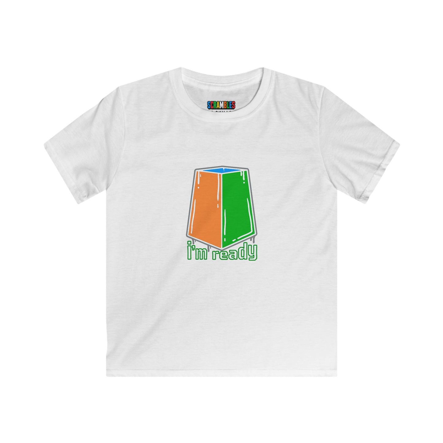 I'm Ready Rubiks Cube Art Kids Softstyle Tee